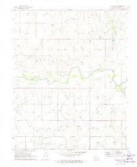 Mocane SW Oklahoma Historical topographic map, 1:24000 scale, 7.5 X 7.5 Minute, Year 1971