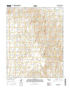 Mocane NW Oklahoma Current topographic map, 1:24000 scale, 7.5 X 7.5 Minute, Year 2016