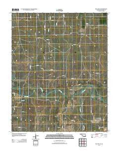 Mocane SE Oklahoma Historical topographic map, 1:24000 scale, 7.5 X 7.5 Minute, Year 2012