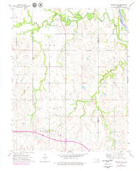 Morrison NE Oklahoma Historical topographic map, 1:24000 scale, 7.5 X 7.5 Minute, Year 1972