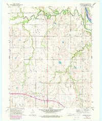 Morrison NE Oklahoma Historical topographic map, 1:24000 scale, 7.5 X 7.5 Minute, Year 1972