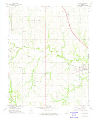 Morrison Oklahoma Historical topographic map, 1:24000 scale, 7.5 X 7.5 Minute, Year 1972