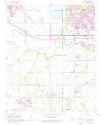 Mustang Oklahoma Historical topographic map, 1:24000 scale, 7.5 X 7.5 Minute, Year 1966