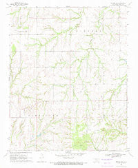 Mutual SW Oklahoma Historical topographic map, 1:24000 scale, 7.5 X 7.5 Minute, Year 1969