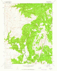 Nanos Oklahoma Historical topographic map, 1:24000 scale, 7.5 X 7.5 Minute, Year 1960
