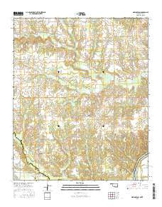 New Oberlin Oklahoma Current topographic map, 1:24000 scale, 7.5 X 7.5 Minute, Year 2016