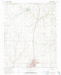 Newkirk Oklahoma Historical topographic map, 1:24000 scale, 7.5 X 7.5 Minute, Year 1968