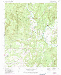 Nicut Oklahoma Historical topographic map, 1:24000 scale, 7.5 X 7.5 Minute, Year 1973