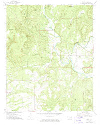 Nicut Oklahoma Historical topographic map, 1:24000 scale, 7.5 X 7.5 Minute, Year 1973