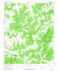 Non Oklahoma Historical topographic map, 1:24000 scale, 7.5 X 7.5 Minute, Year 1967