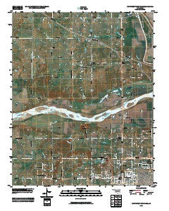 Northwest Muskogee Oklahoma Historical topographic map, 1:24000 scale, 7.5 X 7.5 Minute, Year 2010
