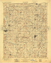Nowata Oklahoma Historical topographic map, 1:125000 scale, 30 X 30 Minute, Year 1914