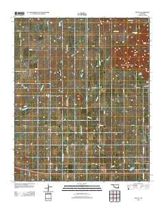 Odetta Oklahoma Historical topographic map, 1:24000 scale, 7.5 X 7.5 Minute, Year 2012