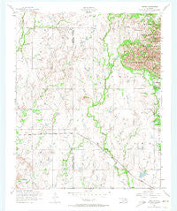 Odetta Oklahoma Historical topographic map, 1:24000 scale, 7.5 X 7.5 Minute, Year 1956