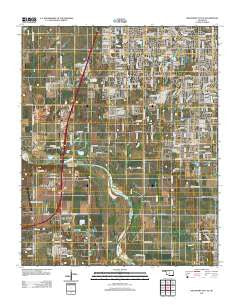 Oklahoma City SE Oklahoma Historical topographic map, 1:24000 scale, 7.5 X 7.5 Minute, Year 2012