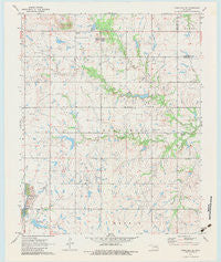 Okmulgee NE Oklahoma Historical topographic map, 1:24000 scale, 7.5 X 7.5 Minute, Year 1971