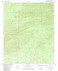 Old Glory Mountain Oklahoma Historical topographic map, 1:24000 scale, 7.5 X 7.5 Minute, Year 1982