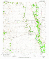 Olustee Oklahoma Historical topographic map, 1:24000 scale, 7.5 X 7.5 Minute, Year 1964