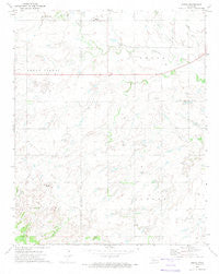Omega Oklahoma Historical topographic map, 1:24000 scale, 7.5 X 7.5 Minute, Year 1972