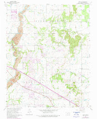 Oneta Oklahoma Historical topographic map, 1:24000 scale, 7.5 X 7.5 Minute, Year 1963