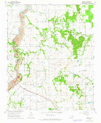 Oneta Oklahoma Historical topographic map, 1:24000 scale, 7.5 X 7.5 Minute, Year 1963