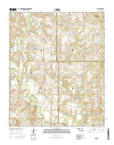 Orr Oklahoma Current topographic map, 1:24000 scale, 7.5 X 7.5 Minute, Year 2016