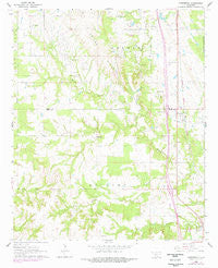 Overbrook Oklahoma Historical topographic map, 1:24000 scale, 7.5 X 7.5 Minute, Year 1964