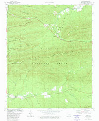 Page Oklahoma Historical topographic map, 1:24000 scale, 7.5 X 7.5 Minute, Year 1981