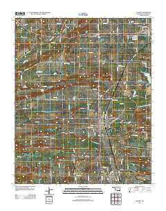 Panama Oklahoma Historical topographic map, 1:24000 scale, 7.5 X 7.5 Minute, Year 2012