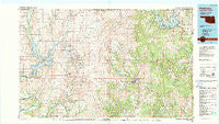Pawhuska Oklahoma Historical topographic map, 1:100000 scale, 30 X 60 Minute, Year 1985