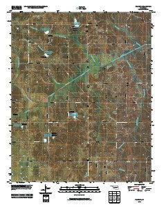 Pearson Oklahoma Historical topographic map, 1:24000 scale, 7.5 X 7.5 Minute, Year 2010