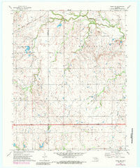 Perry NW Oklahoma Historical topographic map, 1:24000 scale, 7.5 X 7.5 Minute, Year 1972