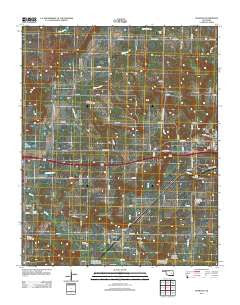 Pharoah Oklahoma Historical topographic map, 1:24000 scale, 7.5 X 7.5 Minute, Year 2012