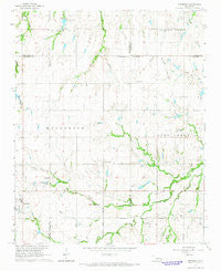 Piedmont Oklahoma Historical topographic map, 1:24000 scale, 7.5 X 7.5 Minute, Year 1966