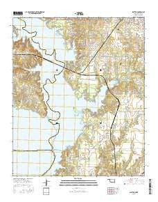 Platter Oklahoma Current topographic map, 1:24000 scale, 7.5 X 7.5 Minute, Year 2016