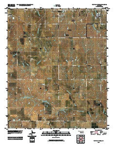 Post Oak Creek Oklahoma Historical topographic map, 1:24000 scale, 7.5 X 7.5 Minute, Year 2010