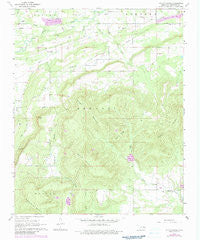 Potato Peaks Oklahoma Historical topographic map, 1:24000 scale, 7.5 X 7.5 Minute, Year 1968
