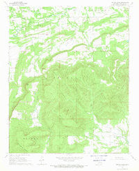 Potato Peaks Oklahoma Historical topographic map, 1:24000 scale, 7.5 X 7.5 Minute, Year 1968