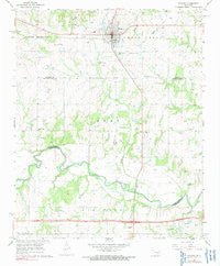 Prague Oklahoma Historical topographic map, 1:24000 scale, 7.5 X 7.5 Minute, Year 1967