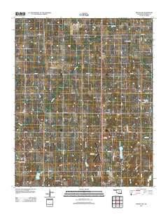 Prague SW Oklahoma Historical topographic map, 1:24000 scale, 7.5 X 7.5 Minute, Year 2012