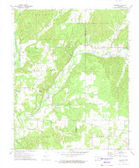 Proctor Oklahoma Historical topographic map, 1:24000 scale, 7.5 X 7.5 Minute, Year 1972