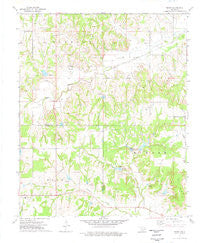 Purdy Oklahoma Historical topographic map, 1:24000 scale, 7.5 X 7.5 Minute, Year 1974