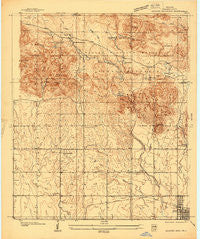 Quanah Mountain Oklahoma Historical topographic map, 1:24000 scale, 7.5 X 7.5 Minute, Year 1937