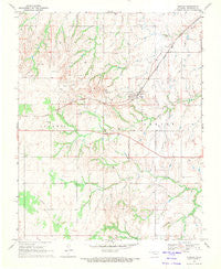 Quinlan Oklahoma Historical topographic map, 1:24000 scale, 7.5 X 7.5 Minute, Year 1969
