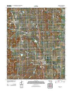 Ramona Oklahoma Historical topographic map, 1:24000 scale, 7.5 X 7.5 Minute, Year 2012