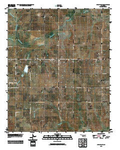 Ratliff City Oklahoma Historical topographic map, 1:24000 scale, 7.5 X 7.5 Minute, Year 2009