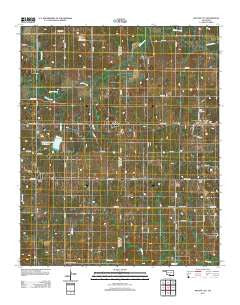 Ratliff City Oklahoma Historical topographic map, 1:24000 scale, 7.5 X 7.5 Minute, Year 2012