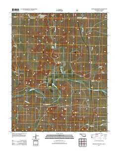Razor Blade Mesa Oklahoma Historical topographic map, 1:24000 scale, 7.5 X 7.5 Minute, Year 2012