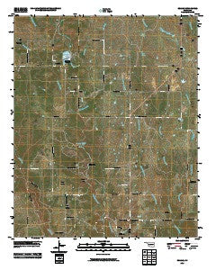 Reagan Oklahoma Historical topographic map, 1:24000 scale, 7.5 X 7.5 Minute, Year 2010