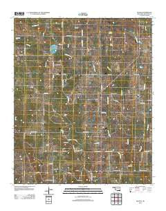 Reagan Oklahoma Historical topographic map, 1:24000 scale, 7.5 X 7.5 Minute, Year 2012